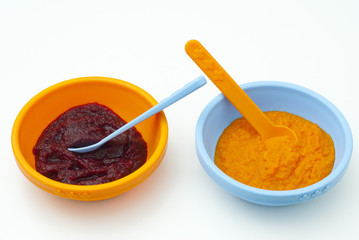 baby foods from pumpkin and beet