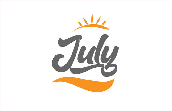 july black hand writing word text typography design logo icon