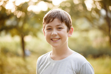 Portrait of a smiling young boy © Vitalii Netiaha