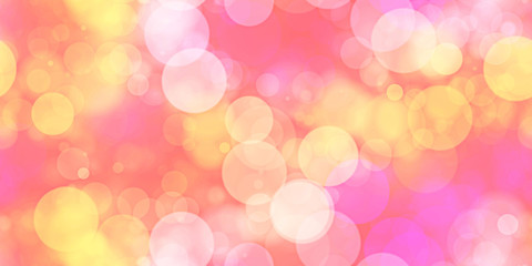  Closeup of colorful bokeh texture background (Tiles seamless, High-resolution 2D CG rendering illustration)