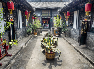 Pingyao Ancient City architecture and ornaments, Shanxi, China