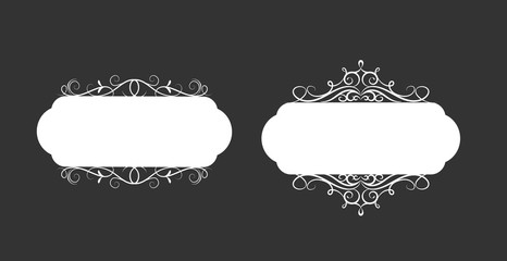 Vector illustration of old style label