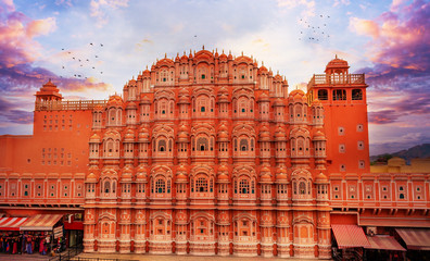 Fototapeta na wymiar Hawa Mahal in Jaipur India