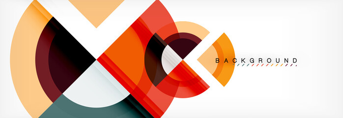 Obraz premium Vector circular geometric abstract background