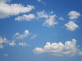 Cumulus clouds - Sky in summer