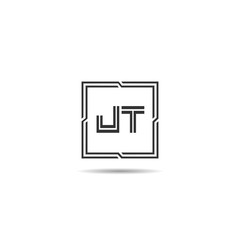 Initial Letter JT Logo Template Design