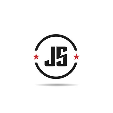 Initial Letter JS Logo Template Design