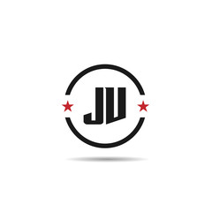 Initial Letter JV Logo Template Design