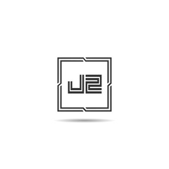 Initial Letter JZ Logo Template Design
