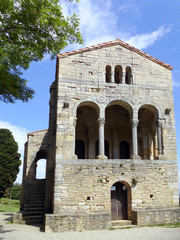 Santa Maria del Naranco en la ciudad de Oviedo en Asturias. España. Europa