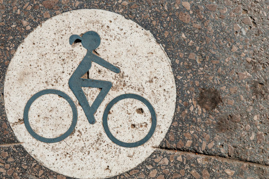 Fahrradfrau