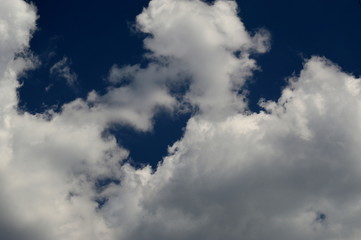 Clouds in the blue sky - Background