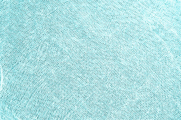 Blue and white fabric texture background. Empty abstract cloth backdrop
