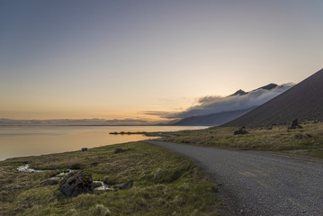 Gravel Road to Stokksnes Sunset