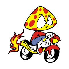 Head mushrooms Fire Bikers