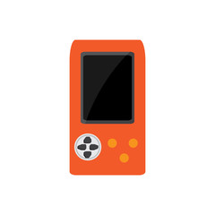 Isolated portable videogame console icon