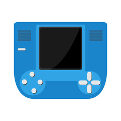 Isolated portable videogame console icon