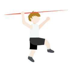 Abstract young character