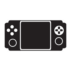 Fototapeta premium Isolated portable videogame console icon