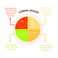 Food Infographic bacgkround