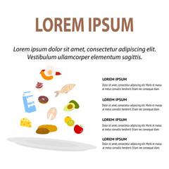 Food Infographic bacgkround