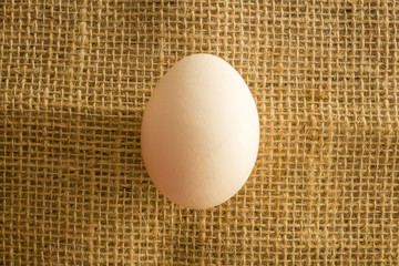 Fresh farm eggs  in a bowl on a wooden rustic background