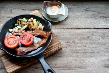 preparing ingredient food in the morning