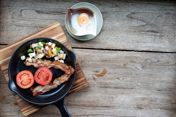 preparing ingredient food in the morning