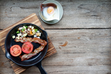 preparing ingredient food in the morning