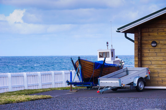 Beautiful fishermen village Hellissandur, Iceland