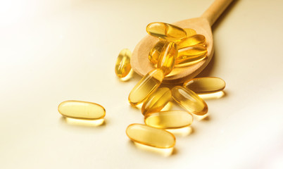 Fish liver oil omega capsules