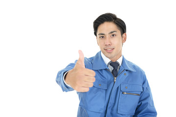 労働者　グッドサイン