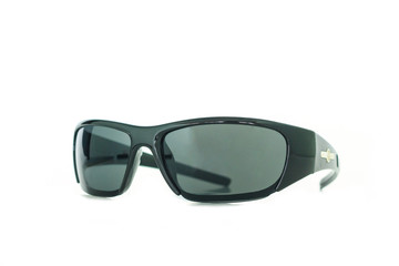 black sunglasses on white background