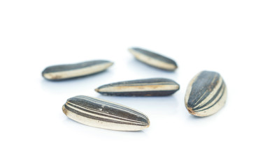 seed sunflower on white background.
