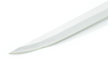 kitchen knife on white background.