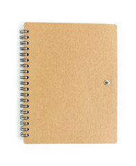 notebook on white background.