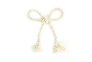 rope hitch on white background.