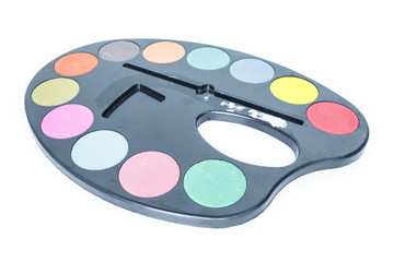 paint tray on white background.