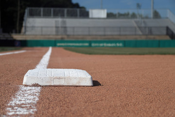 Baseball 1st base looking home
