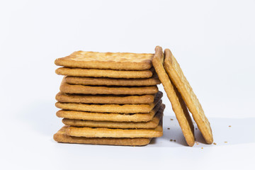 A STACK OF CRACKERS