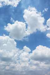 Naklejka na ściany i meble white cloud in blue sky.