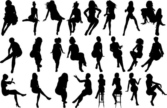 休憩をとる女性のシルエット Stock ベクター Adobe Stock 休憩をとる女性のシルエット Stock ベクター Adobe Stock