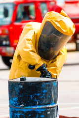 Firefighter training protect Chemical leak