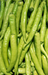 Fresh Large Chili And Chili Spur Pepper, Young Chili, (Prik Num Chili) texture background.