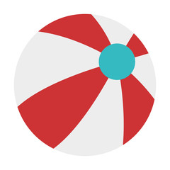 Obraz premium beach balloon isolated icon