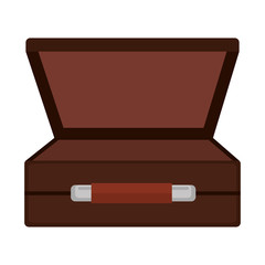 suitcase travel isolated icon