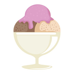 ice cream cup isolated icon