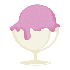 ice cream cup isolated icon