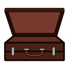 suitcase travel isolated icon