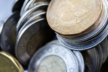 Pile of coins to show saving and wealth accumulation 